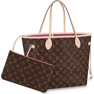 New! Louis Vuitton Monogram Neverfull MM Monogram